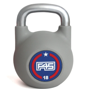 Single Kettle Bell - 18lb Grey